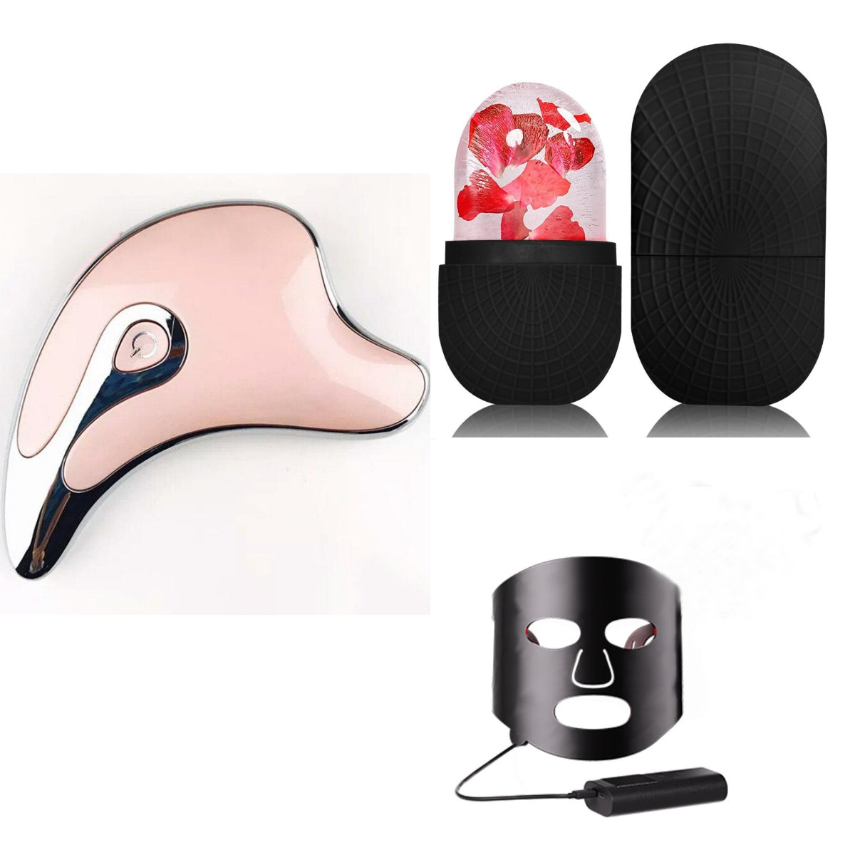 Masseur Visage LED Gua Sha | Lifting, Microcourants & Anti-Âge